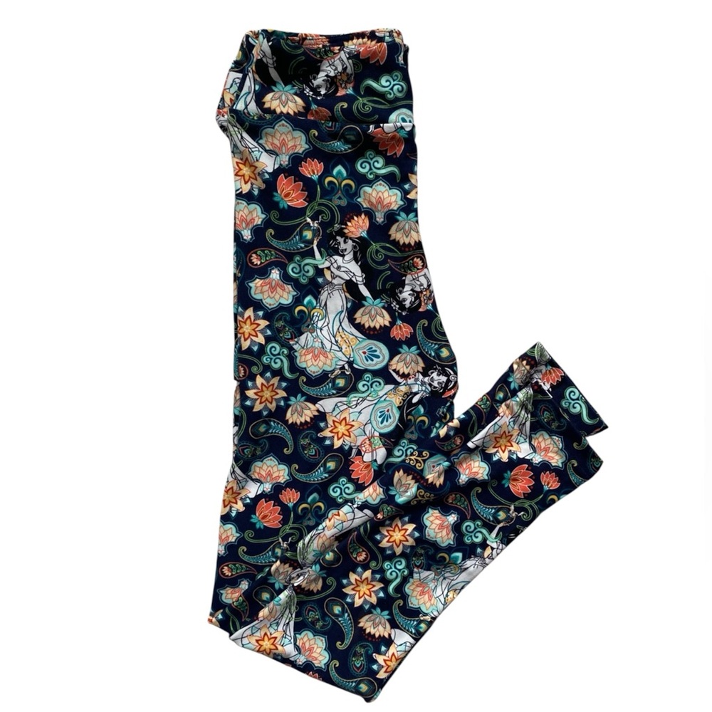 LuLaRoe Tween Disney Aladdin Jasmine Butter Soft Leggings Stretch Comfy
